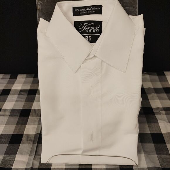 BOY'S WHITE FORMAL SHIRTS TUXEDO SHIRT BS - Picture 1 of 5